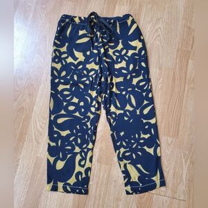 🦋 MARNI 🦋 Pull-on Crepe Ankle Pants - [Size 2, Mustard/Black]